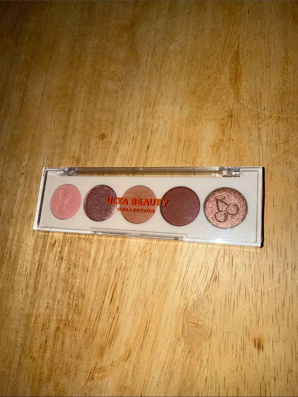 NWT Ulta Beauty 5 Pan Eyeshadow Cherry Palette Pink & Brown Neutral Shades .65g